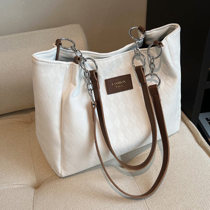 Rhombus Pattern Totes Chain Shoulder Bag