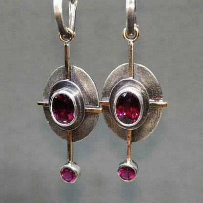 Retro Oval Earrings