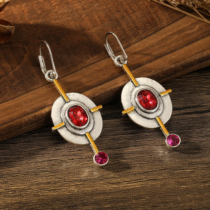 Retro Oval Earrings