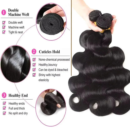 Brazilian Raw Human Hair Wigs