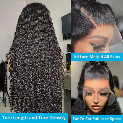 Hd Lace Frontal Deep Wave Curly Wigs