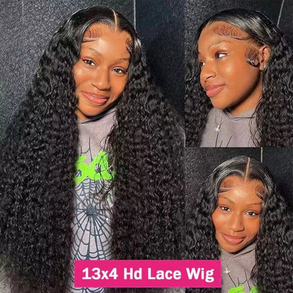 Deep Wave HD Lace Front Human Hair Wig